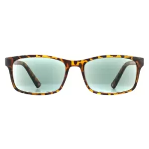 image of Rectangle Havana Green Readers +2.50 Sunglasses