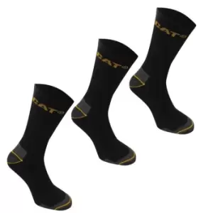 Image of Caterpillar Work Socks 3 Pack Mens - Black