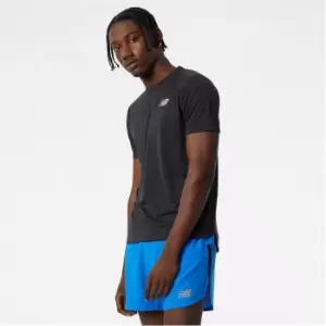 Image of New Balance Impact Run Short Sleeve T Shirt Mens - Black