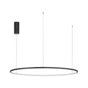Image of Merano - Grove Integrated LED Pendant Ceiling Light Sandy Black Aluminium LED 58W 3132Lm 3000K