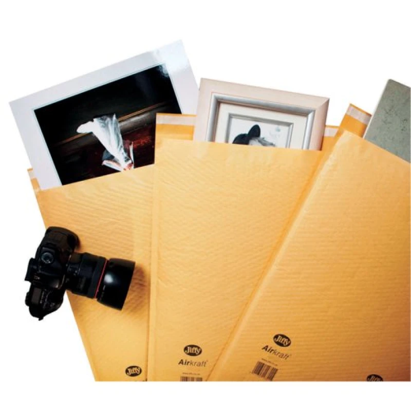 Image of Jiffy AirKraft Size 2 Bubble Lined Mailer Gold (100 Pack) MAKC99005