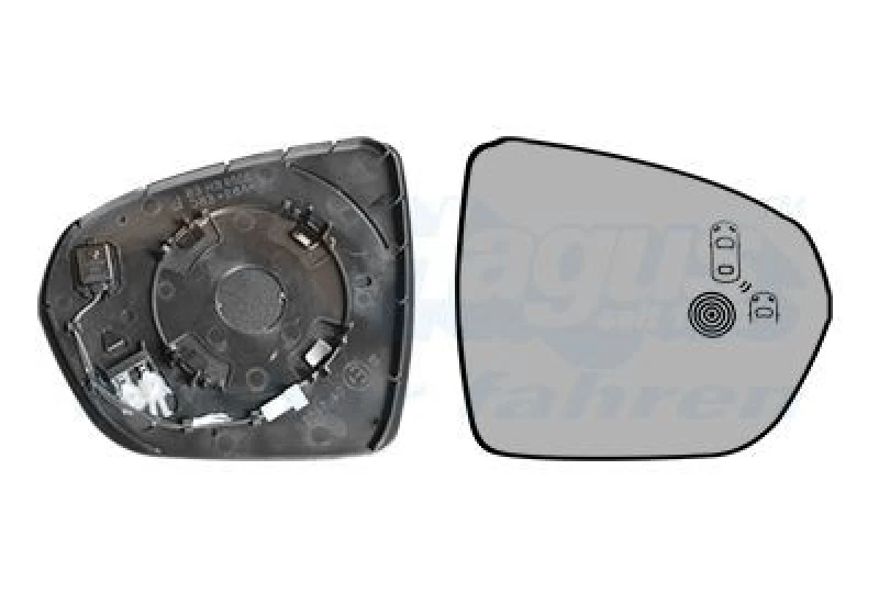 Image of VAN WEZEL Wing mirror glass VAN WEZEL 4084836