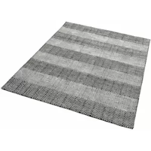 Image of Asiatic - Ives Modern Rug Grey 100cm x 150cm Rectangle - Grey