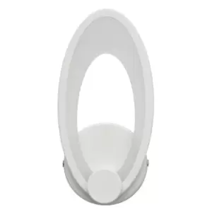 Image of Genova Integrated LED Wall Lamp White 11.5cm