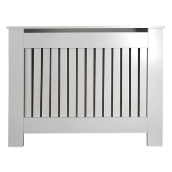 Image of Vertical Grey Radiator Cover - Small
