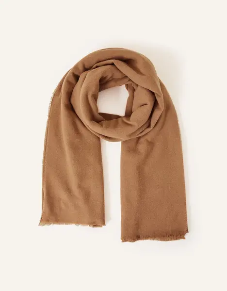 image of Accessorize Grace Super-Soft Blanket Scarf Camel