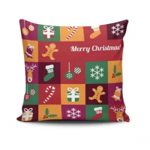 Image of NOELKRLNT-17 Multicolor Cushion