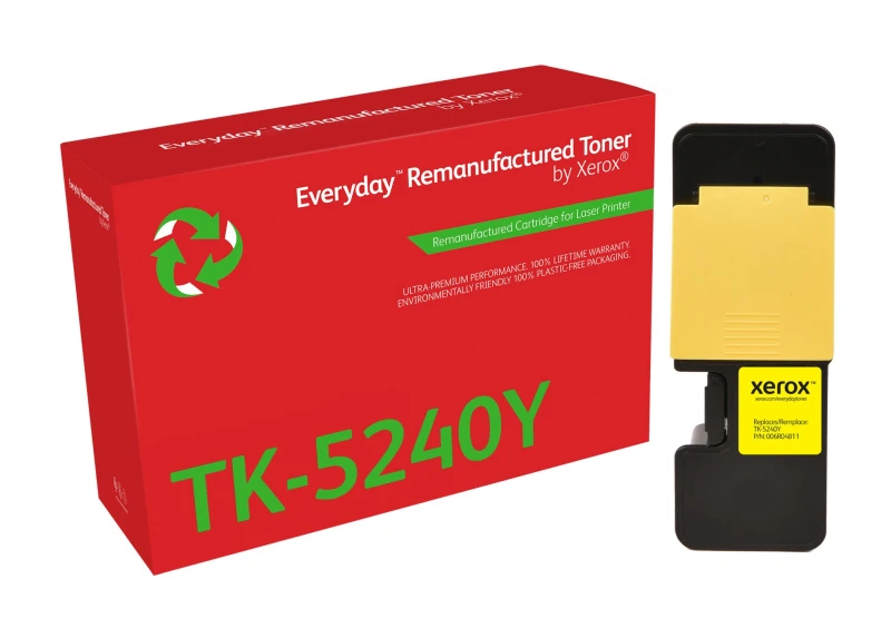Image of Xerox Everyday Yellow Remanufactured Toner by Xerox compatible with Kyocera TK-5240Y, Standard capacity 006R04811