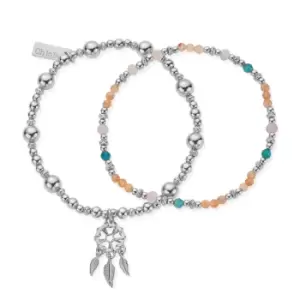 image of ChloBo Silver Dusky Dreams Bracelet Set