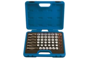 image of Laser Tools 5124 Oil Drain Plug Repair Kit 114pc