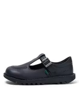 Image of Kickers Junior Kick T-Bar Vegan, Black, Size 13 Younger