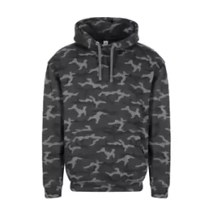 Image of AWDis Mens Camo Hoodie (2XL) (Black Camo)