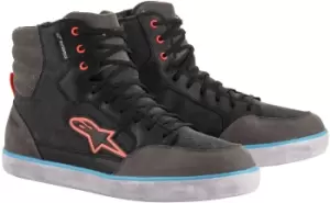 Image of Alpinestars J-6 Canvas Waterproof Motorcycle Shoes, black-grey, Size 40 41, black-grey, Size 40 41
