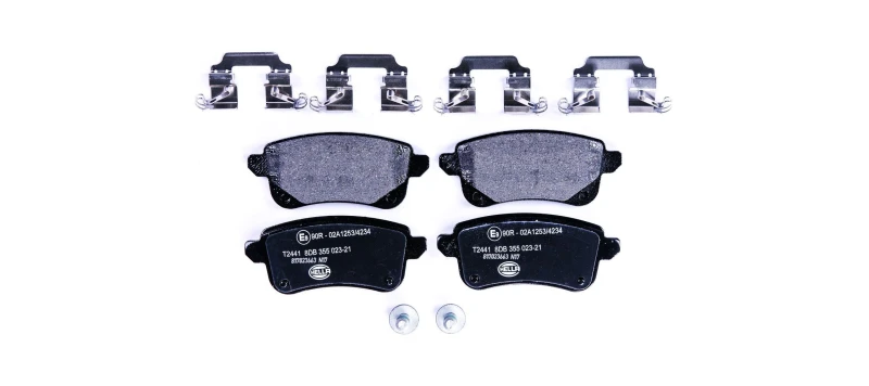 Image of HELLA Brake pad set HELLA 8DB 355 023-211