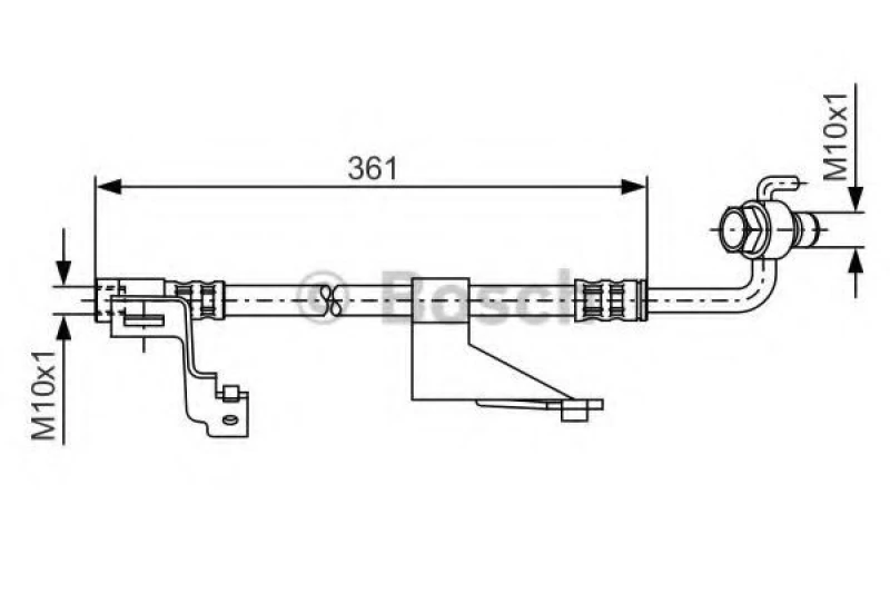 Image of Bosch 1 987 476 821 Brake Hose Brake Hose (83)