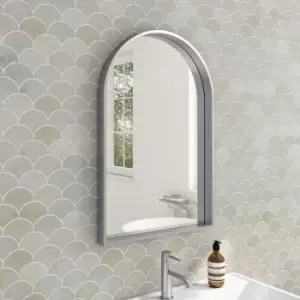 Image of Chrome Arched Bathroom Mirror - 500 x 750mm - Empire