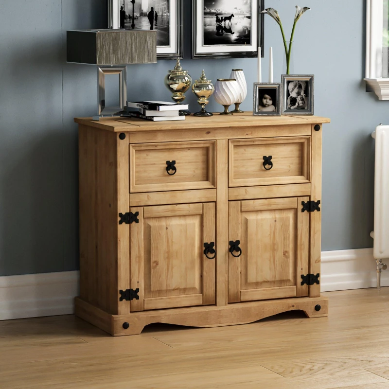 Image of Lassic Vida Designs Corona 2 Door 2 Drawer Sideboard Pine unisex One Size