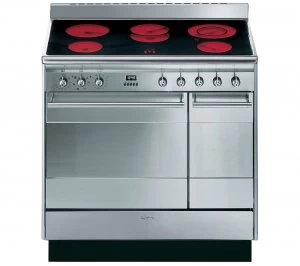 image of SMEG Concert SUK92CMX9 90cm Electric Ceramic Range Cooker