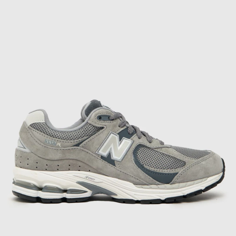Image of New Balance 2002r Trainers in White & grey White & grey UK 3.5 (EU 36)