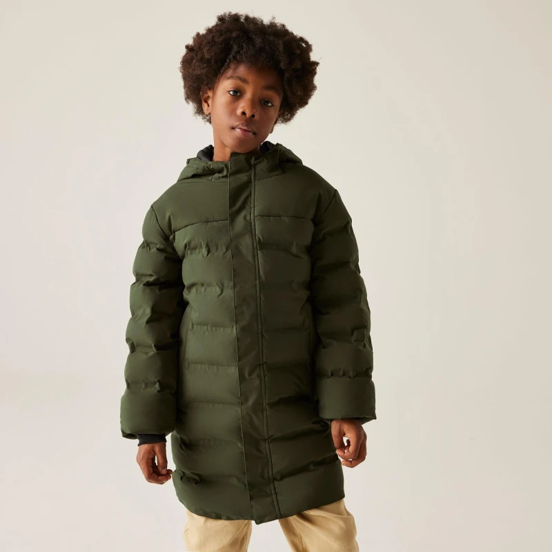 Image of Dare 2b Unisex Kids Wander Waterproof Insulated Jacket Dark Khaki unisex 3-4yrs