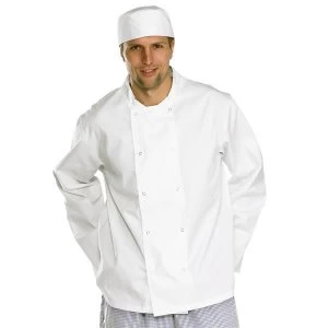 Image of Click Workwear Chefs Jacket Long Sleeve 3XL White Ref CCCJLSWXXXL Up