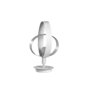 Serena Designer Table Lamp, White