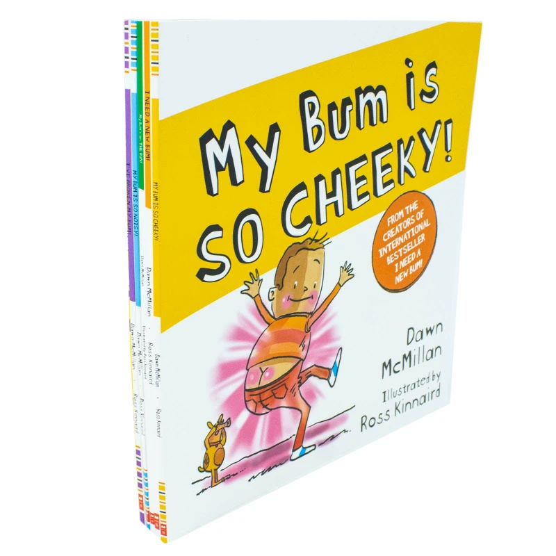 Image of New Bum Series 5 books Collection Set (I Need a New Bum!, I've Broken My Bum!, My Bum is SO NOISY!) Dawn McMillan Books