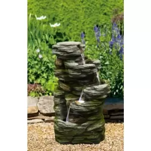 image of Tranquility Water Features - Breccia Stone Solar Powered Water Feature