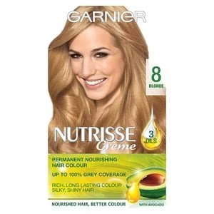 Garnier Nutrisse 8 Blonde Permanent Hair Dye Blonde