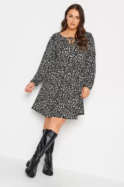Image of Yours Leo Printed Short Dress