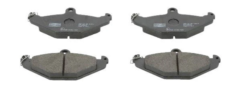 Image of CHAMPION 571425CH Brake pad set not prepared for wear warning indicator Brake Pad Set,disc brake (402)