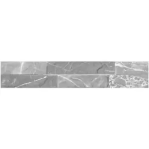 image of 8cm x 44.25cm Bata Storm Grey Wall Tile