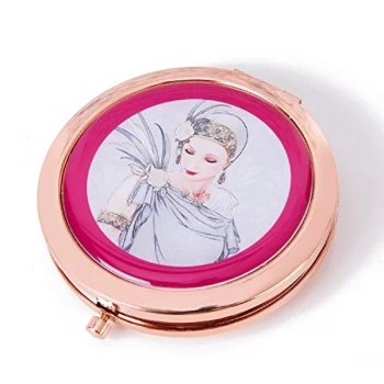 Image of Charleston Rose Gold Compact Mirror - Lady Grey Dress
