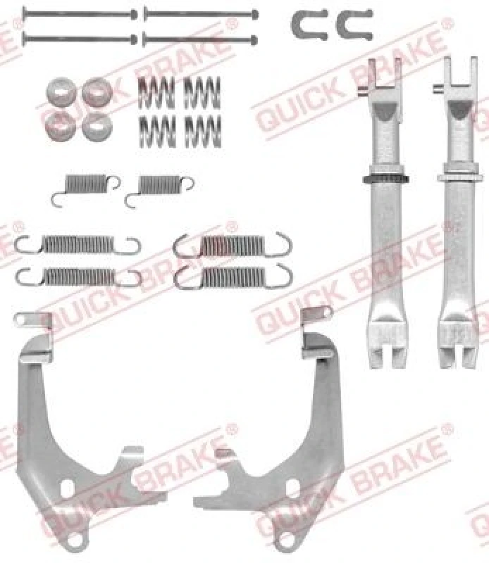 Image of QUICK BRAKE Brake shoe fitting kit QUICK BRAKE 105-0870S