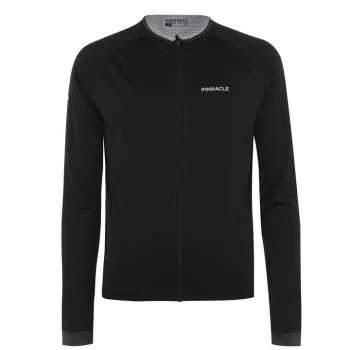 image of Pinnacle Long Sleeve Cycling Jersey Mens - Black