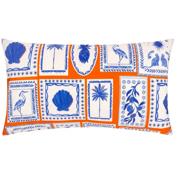 Image of furn. Frieze Abstract Polyester Filled Outdoor Cushion 5025532799791
