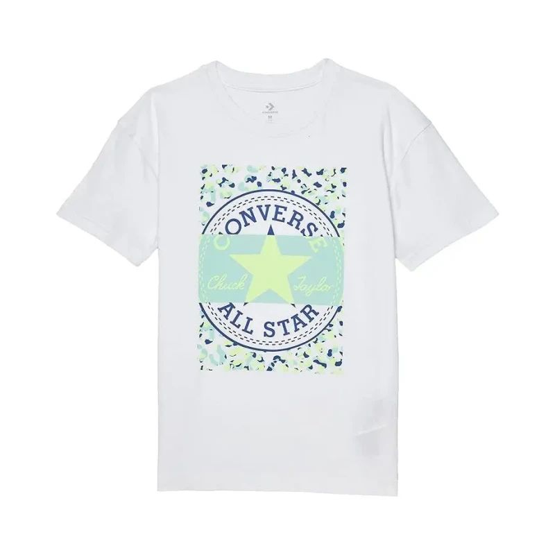 Image of Converse Girl boyfriend T-Shirt Converse Graphic Blanc Female 6/7 ans