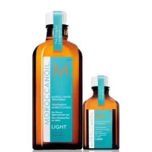 image of Moroccanoil Treatment Light 100ml with Moroccanoil Treatment Light 25ml