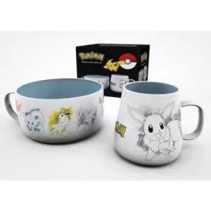 Image of GB eye Pokemon Eevee Evolution Breakfast Set
