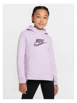 Image of Nike Nsw Pullover Printed Hoodie - Purple