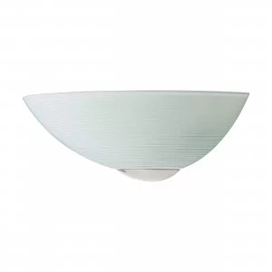 Image of EGLO ES/E27 Malva White Satin Nickel Wall Light 60W - 90017