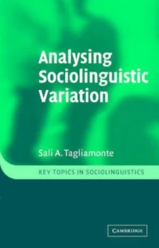 Image of Analysing Sociolinguistic Variation by Dr Sali A. Tagliamonte Book