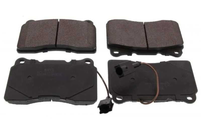 Image of MAPCO 6555 Brake pad set Front Axle, incl. wear warning contact, with anti-squeak plate Brake Pad Set,disc brake (402)