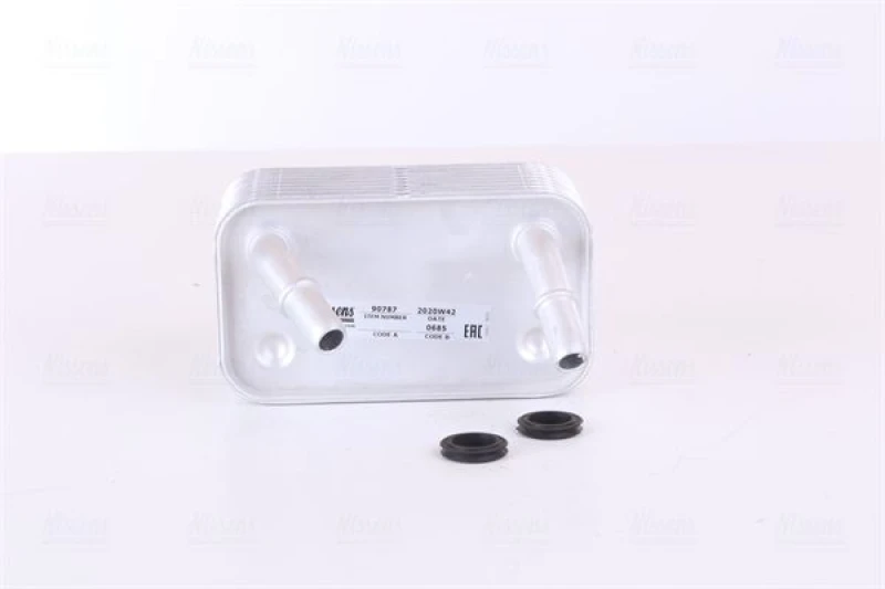 Image of NISSENS 90787 Oil Cooler, automatic transmission ** FIRST FIT ** with gaskets/seals Aluminium Oil Cooler,automatic transmission (1047)