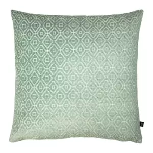 image of Kenza Chenille Woven Cushion Spa/Eau De Nil, Spa/Eau De Nil / 50 x 50cm / Polyester Filled