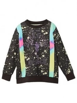 Image of Mango Boys Skeleton Sweatshirt Black Size 7 8 Years