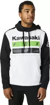 image of FOX Kawi Stripes Hoodie, black-white, Size 2XL, black-white, Size 2XL