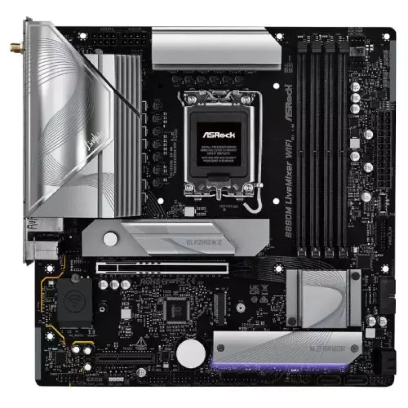 Image of Asrock B860M LiveMixer WIFI (LGA 1851) DDR5 Micro-ATX Motherboard