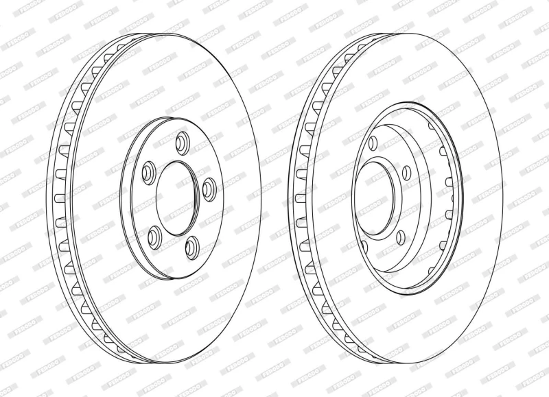 Image of Brake disc FERODO DDF1648C