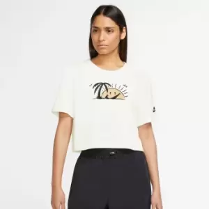 Image of Printed Cotton Crop Top